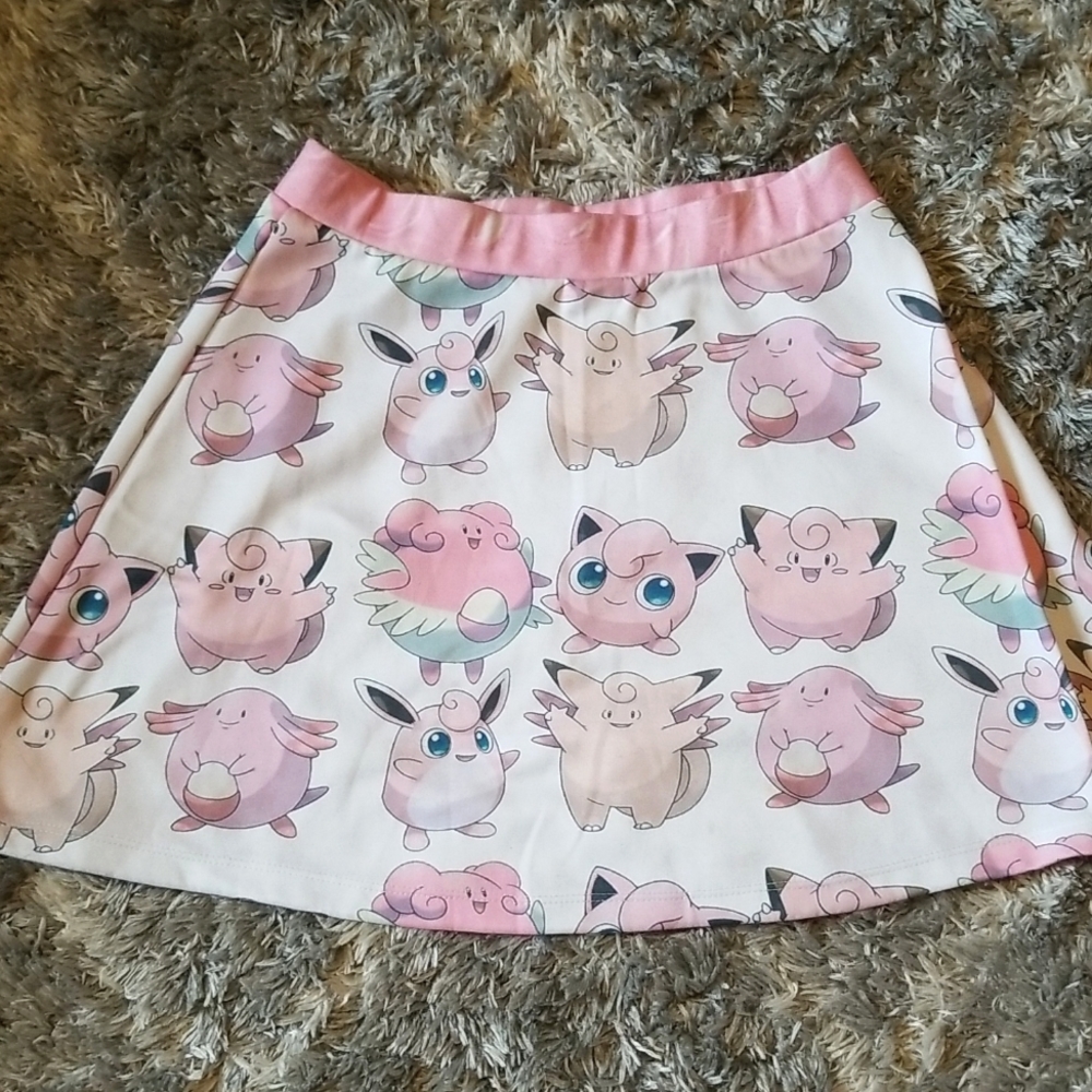 Pink Pokemon Skater Skirt